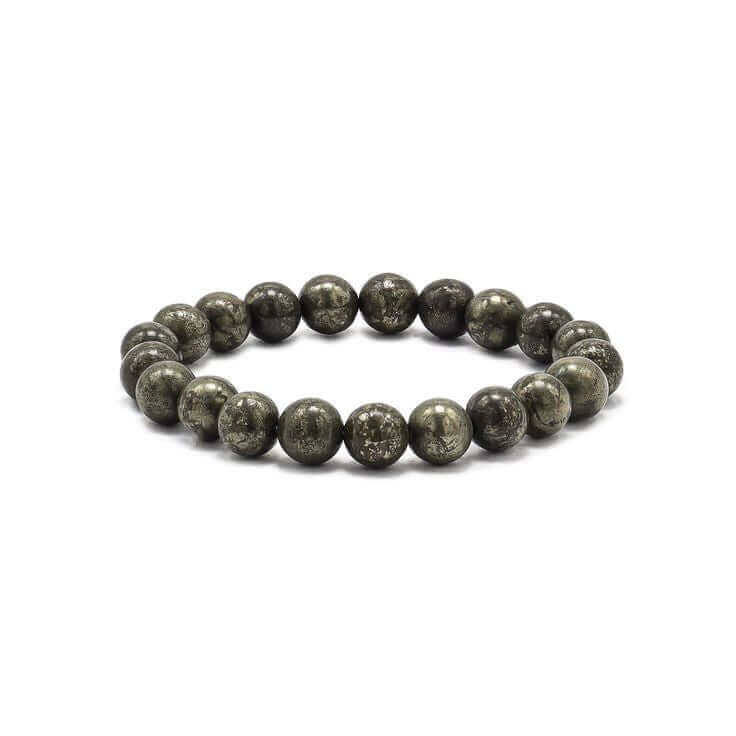 raw pyrite bracelet