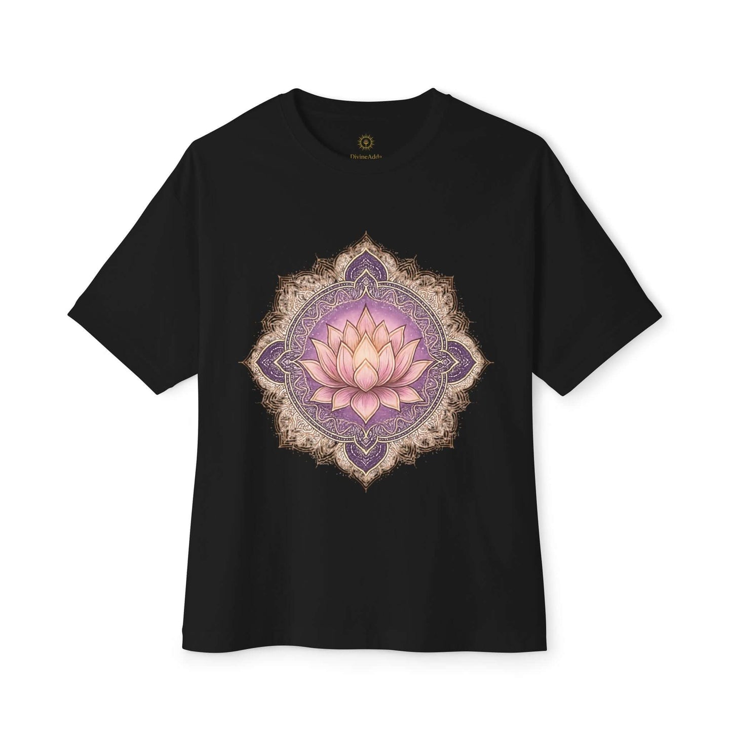 Lotus Mandala Tee - Spiritual Yoga Shirt | DivineAdda