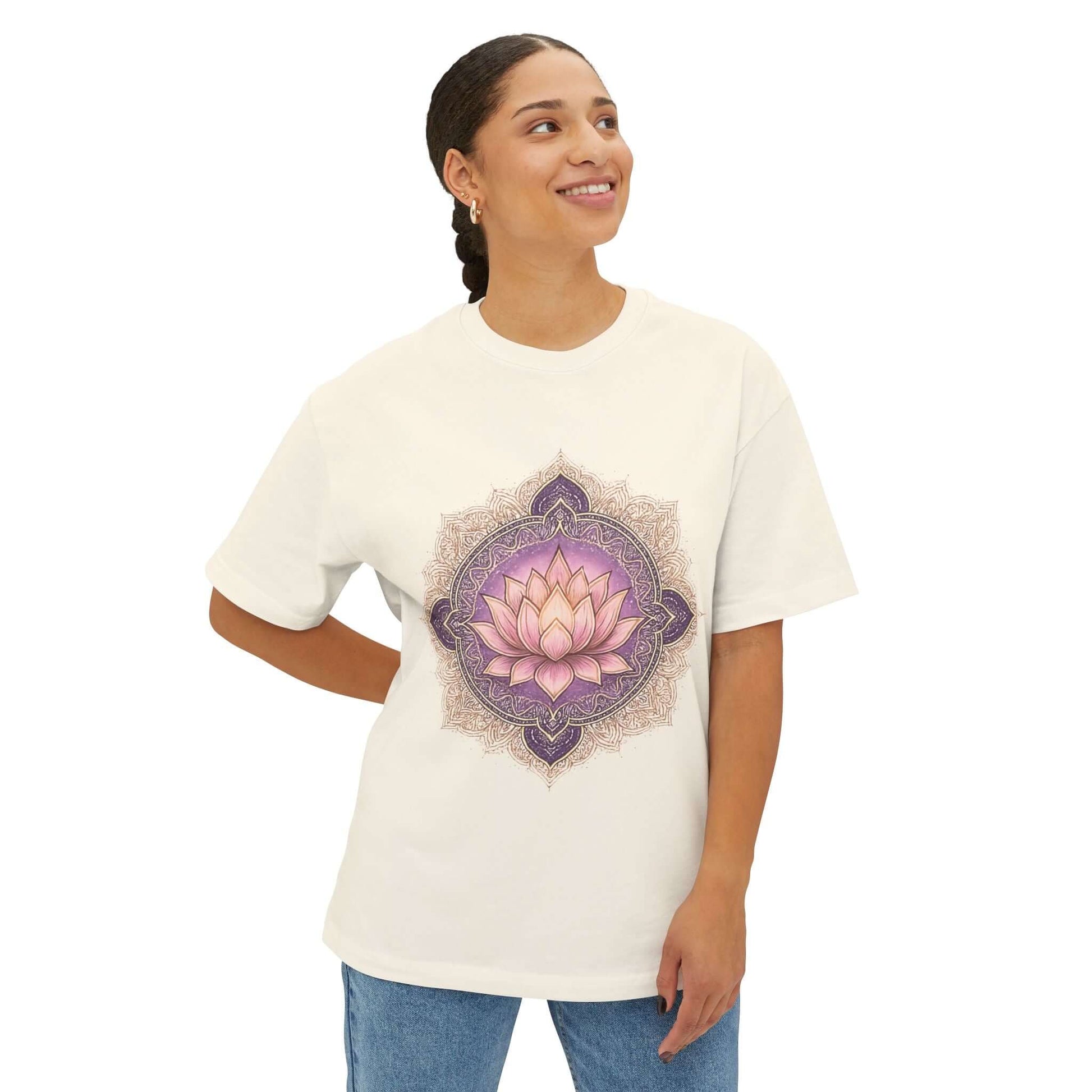 Lotus Mandala Tee - Spiritual Yoga Shirt | DivineAdda