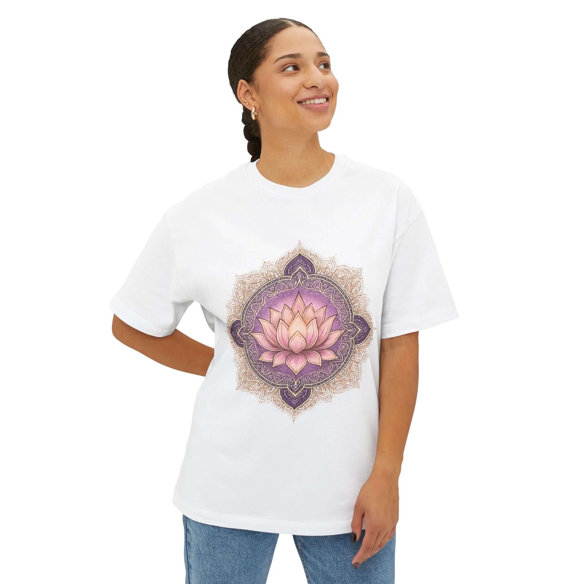 Lotus Mandala Tee - Spiritual Yoga Shirt | DivineAdda