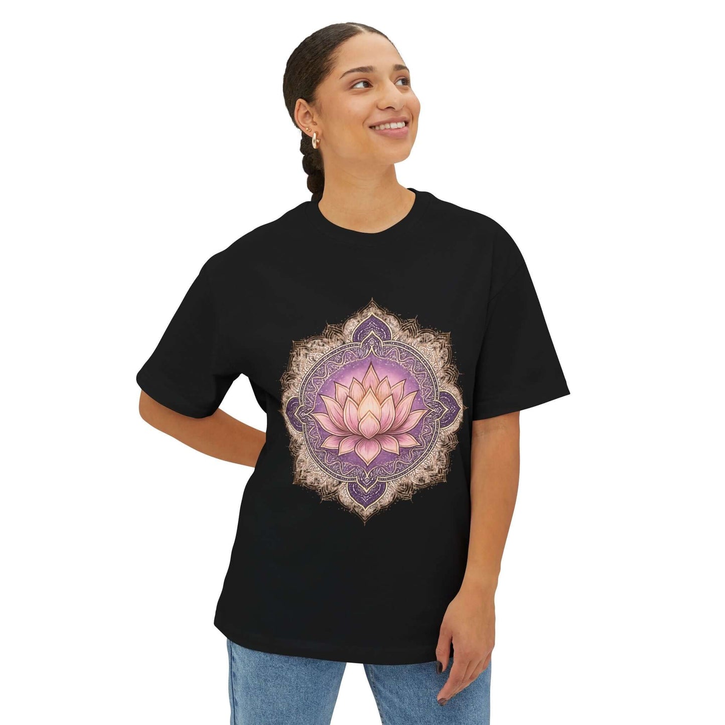 Lotus Mandala Tee - Spiritual Yoga Shirt | DivineAdda