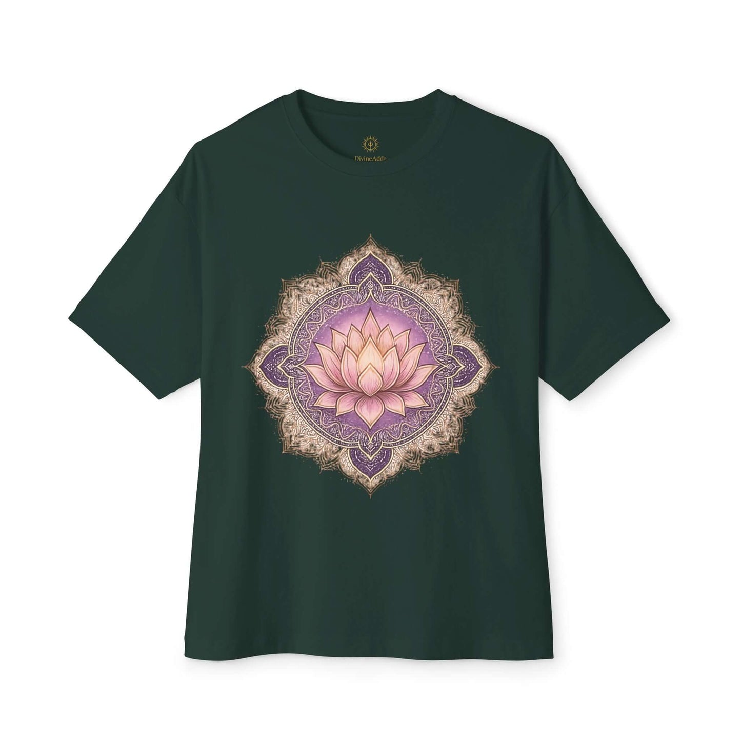 Lotus Mandala Tee - Spiritual Yoga Shirt | DivineAdda