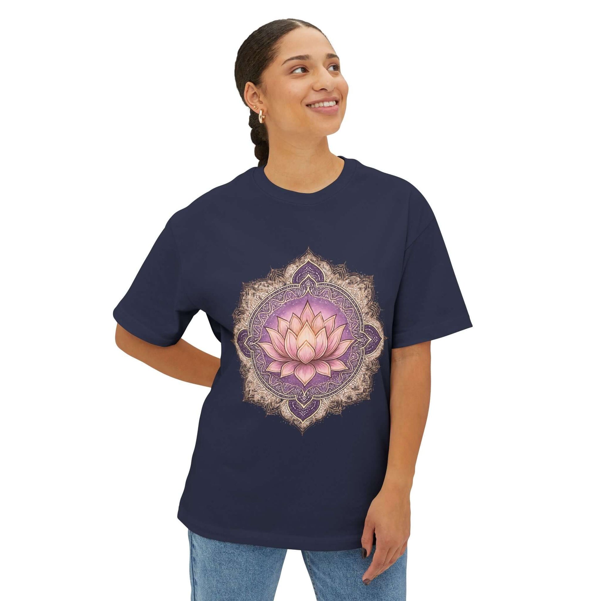 Lotus Mandala Tee - Spiritual Yoga Shirt | DivineAdda