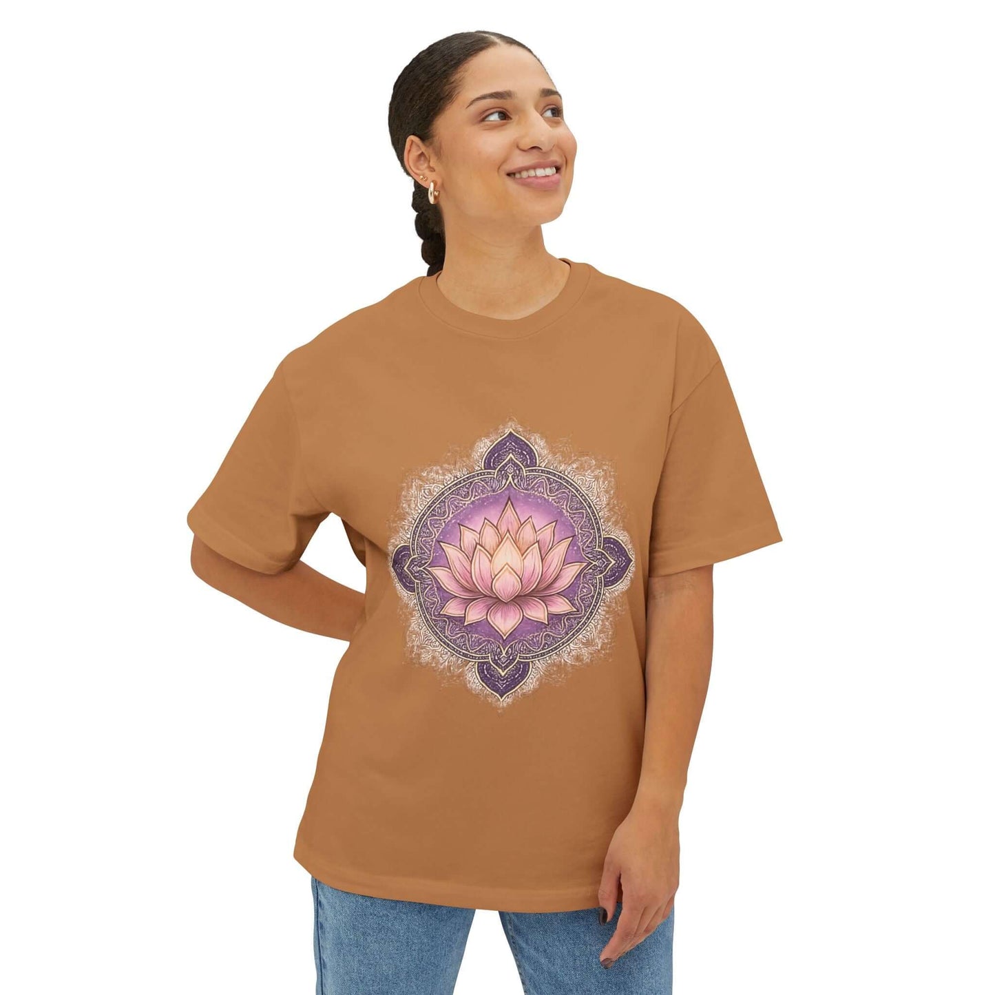 Lotus Mandala Tee - Spiritual Yoga Shirt | DivineAdda
