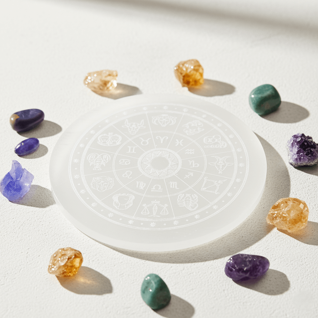 Crystal Recharging Selenite Plate