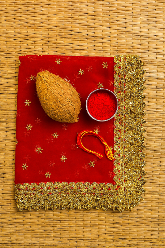 ✨ Shakti Combo – Red Chunri, Coconut, Sindoor & Sacred Moli