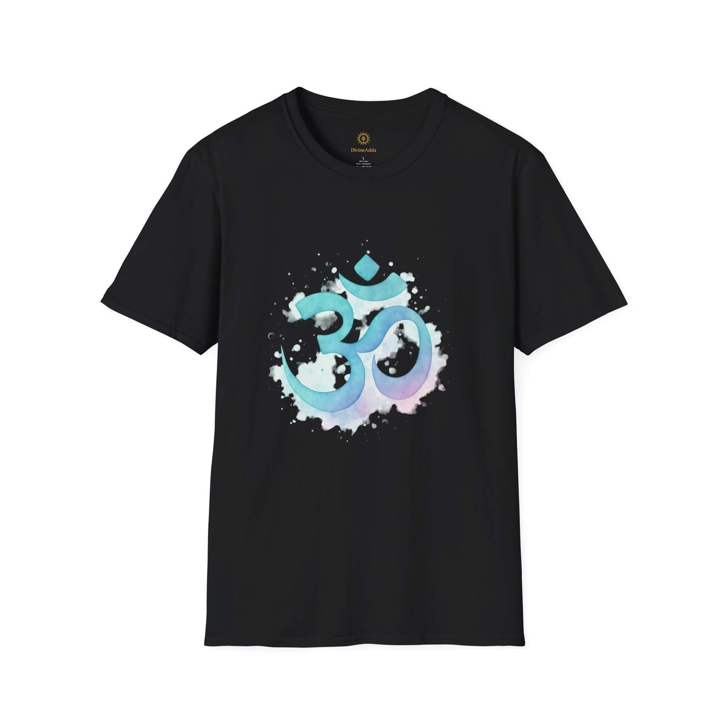 om t shirt black cotton