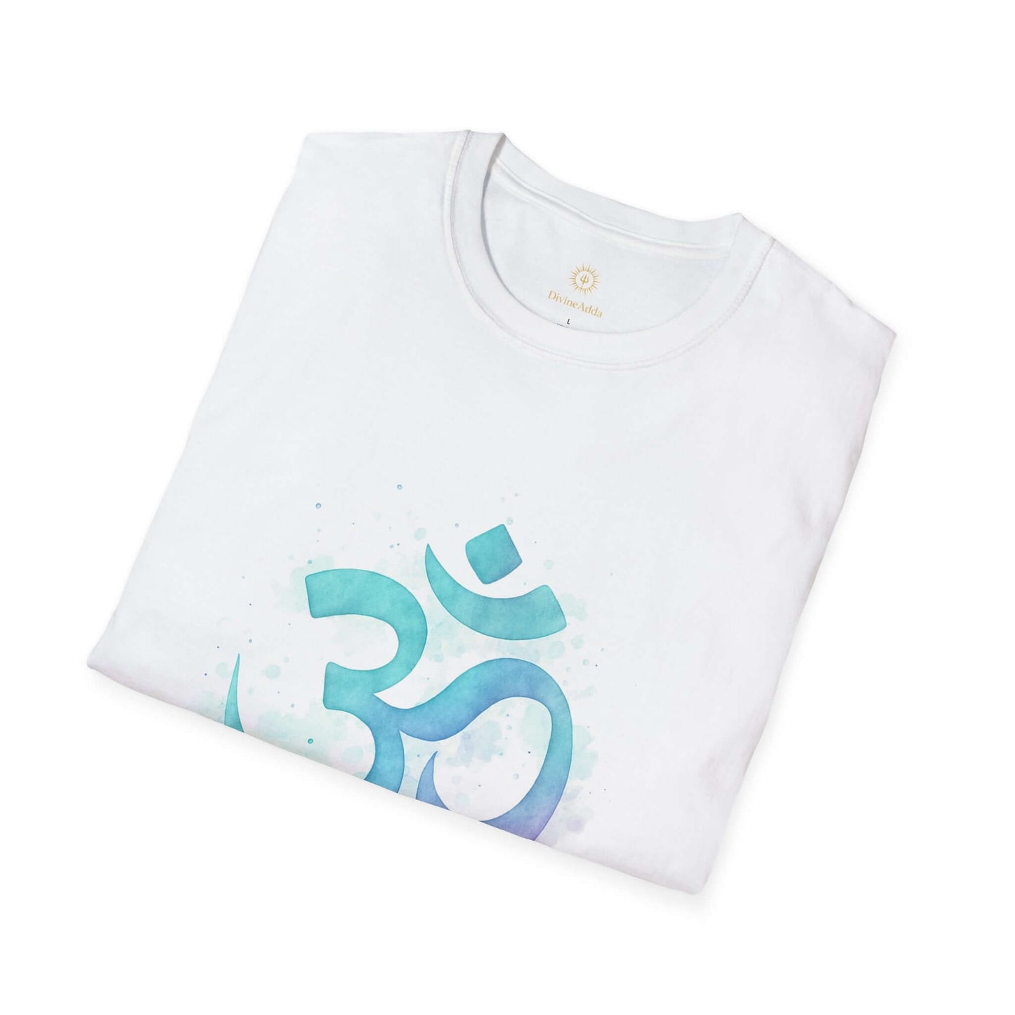 om t shirt white - Folded_White