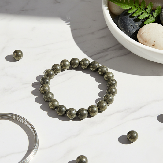 Raw Pyrite Bracelet 