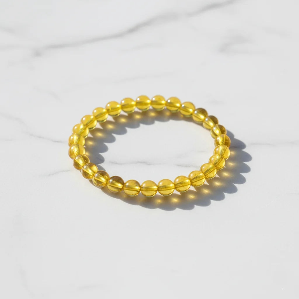 yellow citrine bracelet