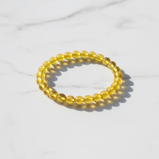 yellow citrine bracelet