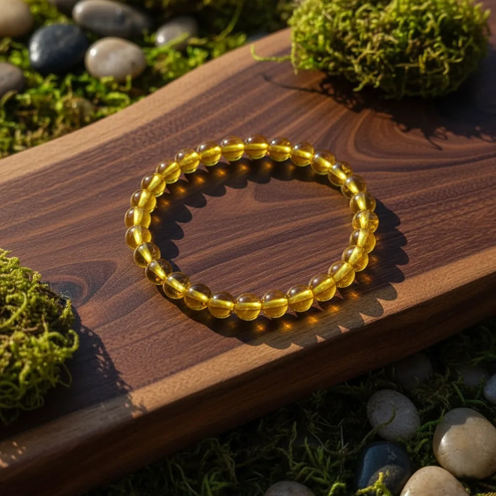 yellow citrine bracelet